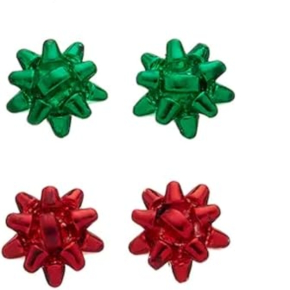 🎄2 pairs of xmas bow earrings - Picture 2 of 8